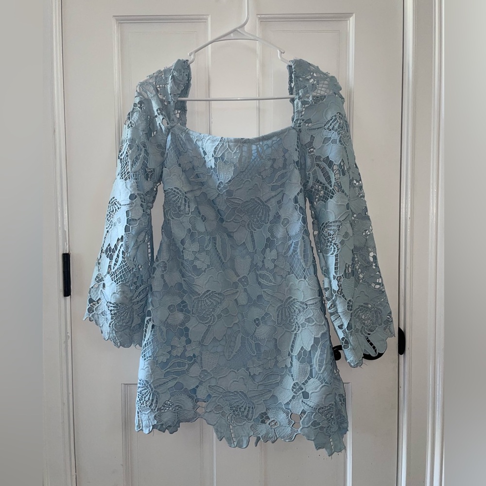 Mini blue dress petite